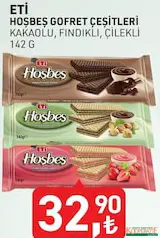 ETİ HOŞBEŞ GOFRET ÇEŞİTLERİ 142 G